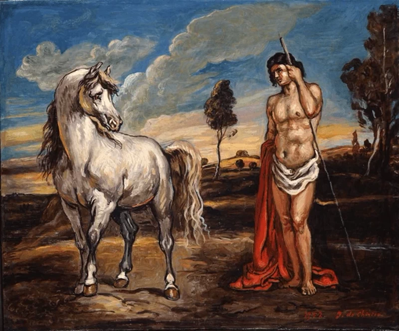 Giorgio De Chirico - 142, Paride con cavallo, 1952, Fondazione Giorgio e Isa de Chirico, Roma